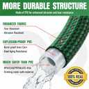 Garden Hose 25 ft NON-EXPANDABLE Water Hose, Flexible & Lightweight Kink Resistant Hybrid Hose, Leak-Proof Heavy Duty, Super Durable Fabric with 3/4" Solid Brass Connectors