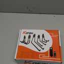 KOFANI Steel Garage Storage Hooks - 16 Pack Anti-Slip Coating, Heavy Duty Wall Mount Hooks for Hanging Bike, Ladder, Garden Tools (Black)