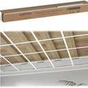 LooYee 168 Sq.Ft Drop Ceiling Grid System Complete Grid Kit White | Complete White Galvanized Steel Grid Kit Rust & Fire Resistance Easy Installation for Basement Living Room Kitchen Bathroom