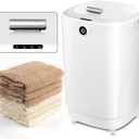 Large Towel Warmers for Bathroom,Luxury Portable Bucket Towel Warmer Fits Up to Two 70"X80" Oversized Towels with Timing Auto Shut Off, White