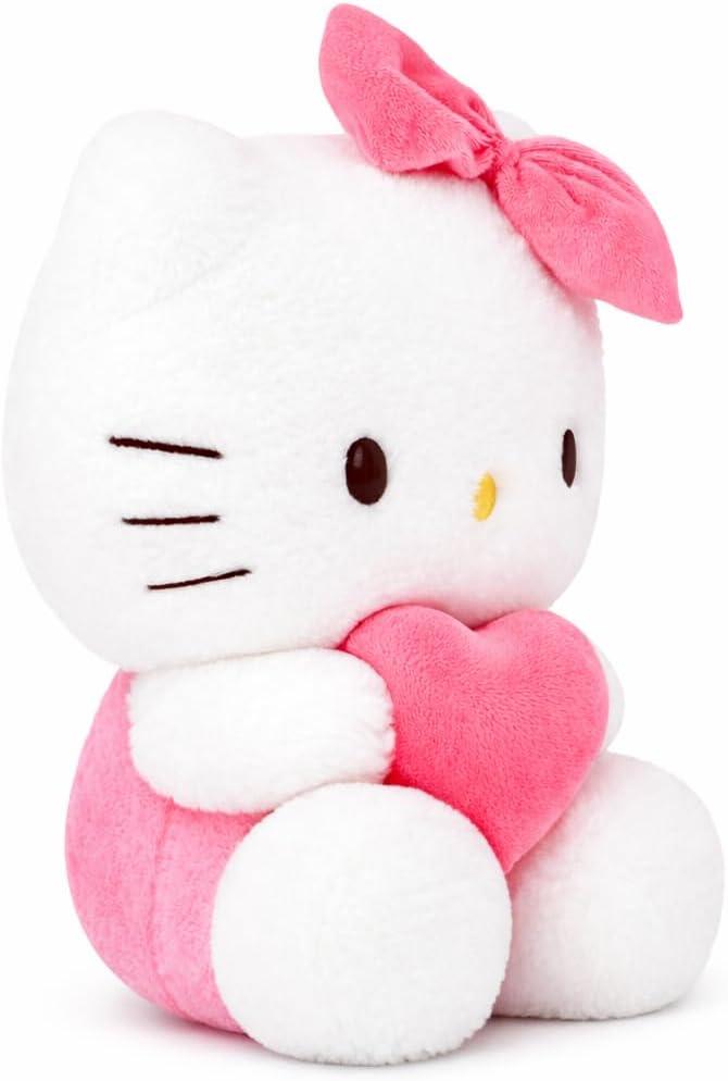 8-inch Kawaii Heart-Shaped Plush Pillow - Soft Cartoon Stuffed Plush Toy, Perfect for Boys and Girls' Birthdays, Holidays, Anniversaries, and Party Gifts (Pink-A)