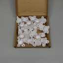 25 Packs 1/2 inch PVC Flange Table Leg Cap Fittings Furniture Screw Tab Caps for Building Furniture Support Feet Making Storage Shelves