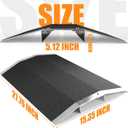 27.7" L x 1.5" H Wheelchair Ramp - Aluminum Threshold Bridge Ramp with Support Frame and Non-Slip Surface, Ideal for Patio Doors, Shed Doors, and Sliding Doors