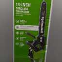 Greenworks 40V 16" Brushless Cordless Chainsaw, 4.0Ah Battery and Charger Included