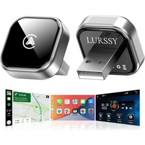 Wireless Apple CarPlay Adapter - Upgraded 2026 Android Auto Adapter Having (2.4GHz+5.8GHz) Connection - Supports Both iPhone (iOS 10+) Android (11+), 2-in-1 Wired to Wireless Plug and Play