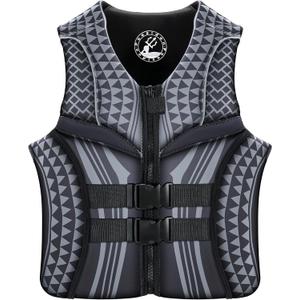 Poesidon Life Vest Life Jacket for Adult Legendary Geometric Print Ideal for Any Water Sports Unisex for Kayaking, Paddling, SUP, Fishing and More, X-Large 