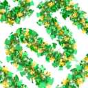 OCTERIC 66FT St Patrick's Day Tinsel Garlands Green Gold Shamrock Hat Tinsel Garland Twist Hanging Garland for Outdoor Indoor Home Holiday Party Irish St Patrick's Day Decorations