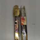 2-Pack 9 Inch Gold Serving Tongs Barbecue Food Tongs Buffet Tongs Non-slip & Easy Grip Stainless Steel Gold Kitchen Cooking Tongs, Salad, Bread, Ice, Frying,Grilling,Pastry,Oven