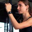 Sport Band Compatible with Apple Watch 38mm 40mm 41mm 42mm 44mm 45mm 46mm 49mm, Replacement Soft Silicone Strap Wristbands for iWatch Series 10/9/8/7/6/5/4/3/2/1 Ultra SE Women Men, Black