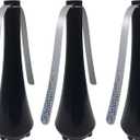 Fly Swatter for Outside or Inside Meal, Picnic Fan for Table Use, Fly Fans for Tables, Barbeque, Events, Battery Operated Food Spinning Fan (3pcsBlack)