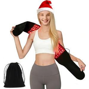 Red Light Therapy Belt Infrared Light Therapy for Body Wearable Wrap with 3-in-1 LED Bead with Timer Remote Control 20''*6.7'' 660nm&850nm for Pain Relief Wearable for Muscle Repair Gift