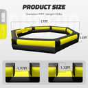 Inflatable Gaga Ball Pit 17FT with Built-in Blower, Portable Large Gaga Ball Pit for Indoor & Outdoor Activities, Inflatable Sport Games, Family Activities