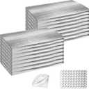 Garage Door Insulation Kit - 16P Double Bubble Window Heat Panels, 6MM 20.5"x54" Reflective Aluminum Foil Summer/Winter Barrier Sheets With Adhesive 120 Tapes for Garage Attic Wall