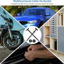 5 x 100PCS Nylon Universal Cable Tie Buckle - Grip Auto Zip Tie Buckles,Multipurpose Heavy Duty, Self-Locking Zip Tie with Pin & Button Design,UV-Resistant Fasteners for Car Repair