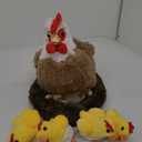 9 in 1 Chicken Stuffed Animal, Stuffed Chicken Toys for Kids - Egg Laying Hen Plush with Hen House, Baby Chicks and Eggs in Zippered Belly for Boys Girls Birthday Gifts Farm Party Decors
