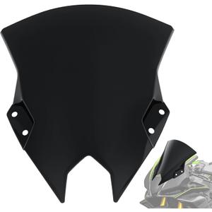Windshield Compatible with Kawasaki NINJA500 SE 2024 2025 Motorcycle Windscreen Accessories Wind Deflector Protector Fairing Windshields Deflectors, 15" Black