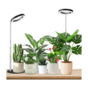 Grow Lights for Indoor Plants Full Spectrum, 80 LEDs Plant Light for Indoor Plants, Height Adjustable 6.3in Desktop Growing Lamp with Auto Timer 6/12/16Hrs, 3 Optional Spectrums,5 Brightness