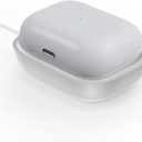 for Airpod Charger, Designed Wireless Charger for Airpods 4(ANC)/3rd/2nd Gen, for New AirPod Pro 3 (2025)/ 2nd Gen, Wireless Earbuds, Slim & Compact for Travel Home Office, White-2