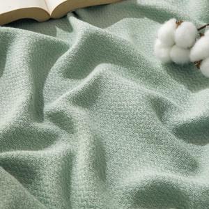 Bedsure GentleSoft 100% Cotton Blanket Twin XL Size for Bed - Breathable and Lightweight, Soft Cozy Textured Herringbone Woven Summer Blanket for College Dorm, Sage Green, 66x90 inches
