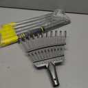 Garden Leaf Rakes, 6FT Rake for Lawns Heavy Duty 25 Metal Tines 9 inch Wide, Adjustable Steel Handle, Rakes for Leaves, Gathering Shrub, Grass, Yard