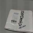 TOPDesign 5-Pack Economical 16"x15" White Cotton Tote Bag, Lightweight Medium Reusable Grocery Shopping Cloth Bags, Suitable for DIY, Advertising, Promotion, Gift, Activity