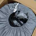 Mofeez 5th Wheel RV Cover 41-45ft, 7 Layers Top Extra-Thick Fifth Wheel Cover, Waterproof Windproof Anti-UV Rip-Stop Toy Hauler Camper Cover with 3Pcs Extra Straps, 6 Gutter Covers & 4 Tire Covers