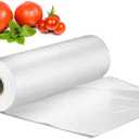 12" X 16" Plastic Produce Bag on a Roll, Bread and Grocery Clear Bag, 350 Bags/Roll