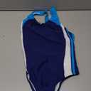 Speedo Girl's Swimsuit One Piece Infinity Splice Thick Strap (14, Deep Water)