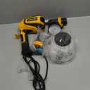 Paint Sprayer, 700W HVLP Spray Gun with Cleaning & Blowing Joints, 4 Nozzles and 3 Patterns, Easy to Clean, for Furniture, Cabinets, Fence, Walls, Door, Garden Chairs etc. VF803 (Yellow)