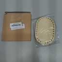 MECCANIXITY 4Pcs Wooden Basket Bottom, 3.94x5.91" Oval Blank Natural Wood Base Solid Crochet Basket for DIY Craft Weaving Making Supplies Home Decor