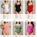 FeelinGirl Bodysuit for Women Black Tank Top Tummy Control Slimming Square Neck Bodysuits Going Out Tops Jumpsuits Black XL