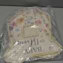 KAMUFU 65Pcs Baby in Bloom Baby Shower Decorations Guest Book, Baby Shower Guest Book Alternatives with Pen, Photo Frame, 60 Heart Wood Slices, Baby Sonogram Frame Keepsake for 60 Guests