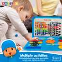 LUPPA Pocoyo Montessori Busy Board - Preschool Learning Fun with Alphabet & Numbers, Ideal Educational Travel Toy for 3-4 Year-Olds (Busy Board)