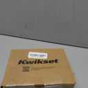 Kwikset Perth Interior Privacy Door Handle with Lock, Door Lever for Bathroom and Bedroom, Matte Black, Reversible Keyless Push Button Lock Door Lever, with Microban Protection