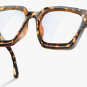 livho Oversized 99% Blue Light Glasses for Woman - Rectangle Fashion Glasses for Computer, Chic Preppy Frame - Anti Eyestrain