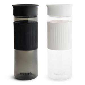 Munchkin Miracle 360 Cup Parent Pack, 24 Ounce Spill Proof Sippy Cups, Black and White, 2 Pack  Great for Toddlers, Big Kids or Adults