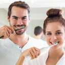 Replacement Toothbrush Heads for AquaSonic Duo Series and Home Dental Center Electric Toothbruh, NOT Compatible with Duo Series Pro, 5 White + 5 Black