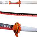 Demon Slayer Sword for Cosplay with Belt Holder Stand, 41 inches