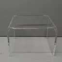 Musanpou Acrylic Step Stool, Clear Foot Stool for Bathroom, Bedroom, Kitchen, Flower Pot Stool Holds Up to 250lbs