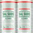 Dr. Bronner's Sal Suds Biodegradable Cleaner (32 Ounce, 2-Pack)  All-Purpose Mop Detergent for Floors, Kitchen & Bathroom, Multi-Surface Household Concentrate, Dish Degreaser & Laundry Use