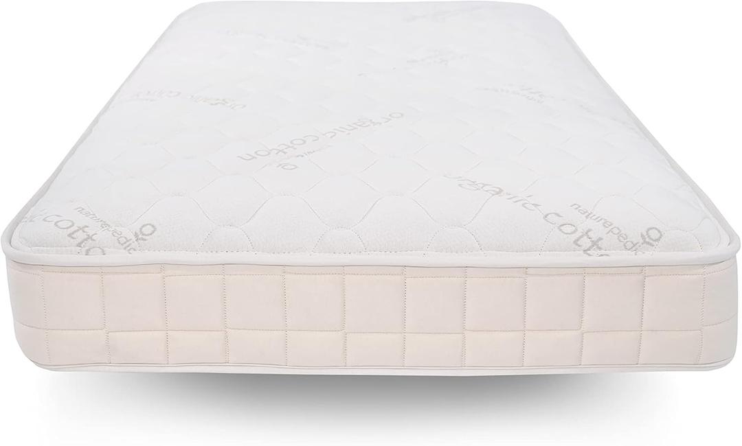 Naturepedic 2-in-1 Organic Kids Mattress - Twin Trundle Mattress with Quilted Top and Waterproof Layer - Firm for Kids