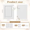 2 Pcs Built-in White Cabinet Doors White with Handles, 16.25 x 22.5 Inch