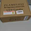 NURADA Flameless Candles with Remote Timer: 3D Wick Battery Operated Led Pillar Unbreakable Acrylic Fake Candle Set for Home Decoration Romantic Ambiance - Pure White Pack Of 2