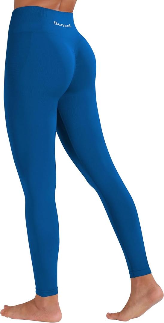 Sunzel Scrunch Butt Lifting Leggings for Women High Waisted Seamless Workout Leggings Gym Yoga Pants (Blue, M)