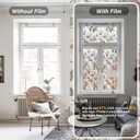 Window Privacy Film, Stained Glass Static Cling, 29.5" x 78.7"