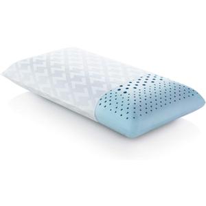 MALOUF Zoned Dough Gel-Infused Memory Foam Bed Pillow-5-Year U.S. Queen-Mid Loft, Queen Mid Loft