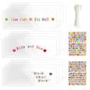 12 Pack Transparent PVC Urine Guard for Small Pets - 14”x5” Trimmable Cage Edge Liner with DIY Letter Stickers & Zip Ties, Personalize Plastic Side Lining for Rabbits Guinea Pigs Hamsters Ferrets