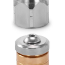 RIDGE WASHER Sewer Jetter Nozzle for Pressure Washer, 2 pcs Drain Cleaning Nozzle Tips Kit for Drain Jetting Hose Stainless Steel, Rotating Button Nose with 1/4'' Quick Connect, 5000 PSI