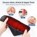 Cordless Foot Massager for Neuropathy, Foot Renew Massager, Ankle Massager for Pain Relief, HSA Eligible FSA, Ankle Heating Pad with Massage, Foot Heating Pad, Black