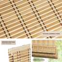 LazBlinds No Tools No Drill Cordless Bamboo Roman Shades, Light Filtering Window Treatment, Roll Up Bamboo Blinds for Windows 23'' W x 64'' H, Natural 306